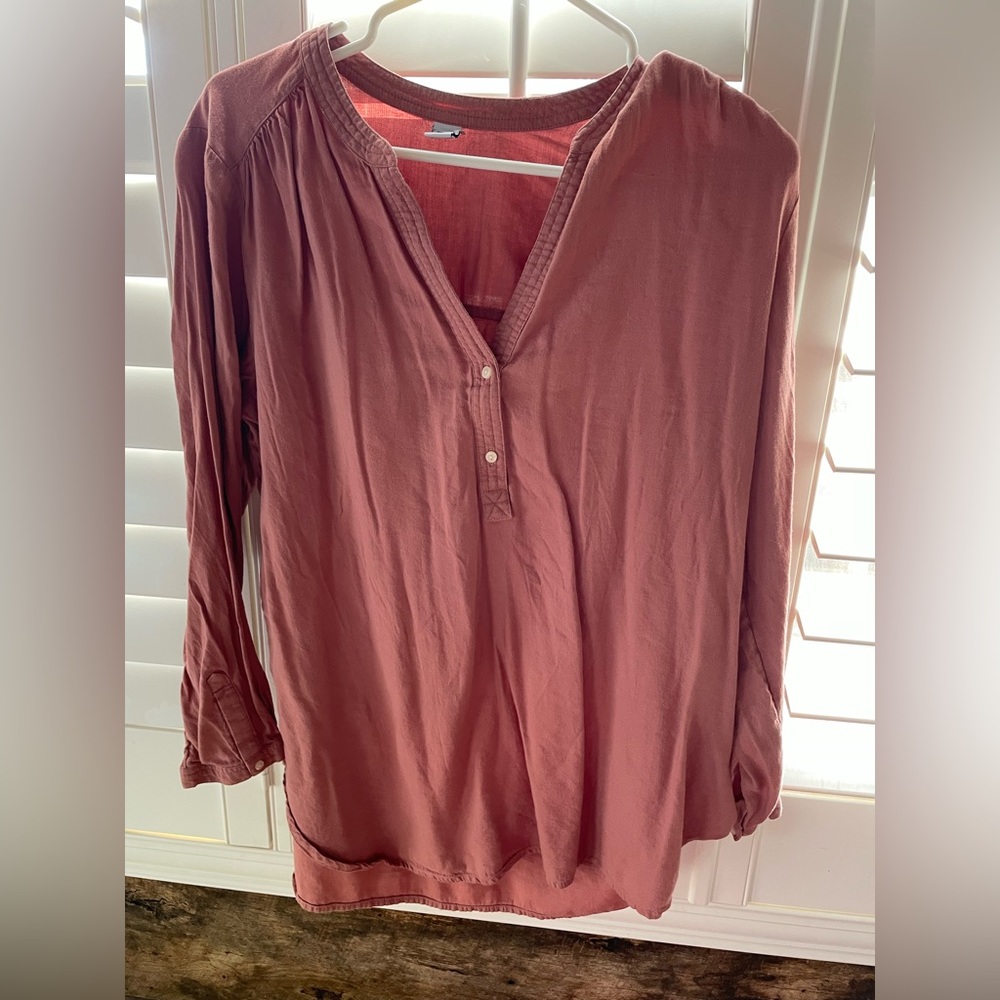 Maurice’s mauve  colored tunic